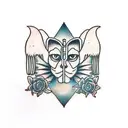 Sphinx tattoo design idea