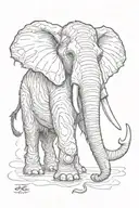 Mammoth  tattoo design idea