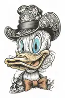Donald Duck tattoo design idea