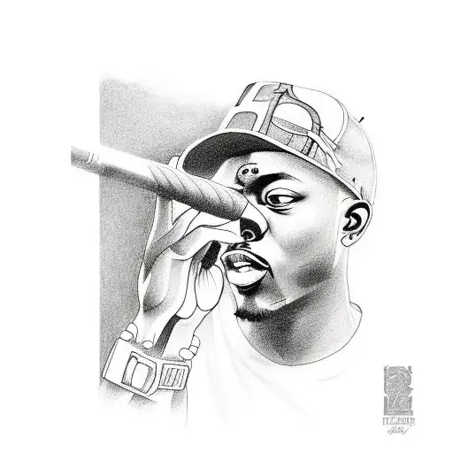 Lyrics from favorite rap song as a tattoo tattoo design idea