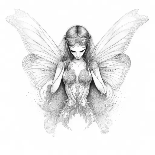 fairy  tattoo design idea