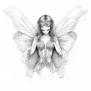 fairy  tattoo design idea