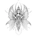 fairy  tattoo design idea