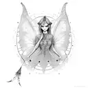 fairy  tattoo design idea