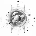  solar system tattoo design idea