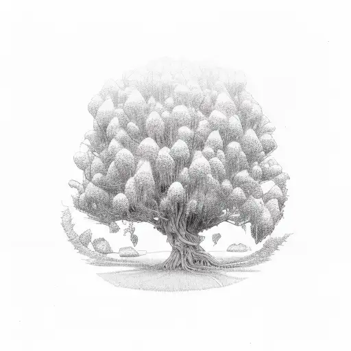 willow tree tattoo design idea