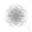 A dotwork mandala inspired by the cliffs of Moher tattoo design idea