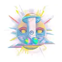 Sol e  Lua tattoo design idea