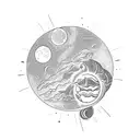 Sol e  Lua tattoo design idea