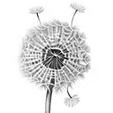 Dandelion tattoo design idea
