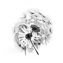 Dandelion tattoo design idea