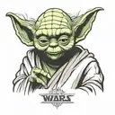 Star Wars Yoda. "Do or do not. There is no try" underneath tattoo design idea
