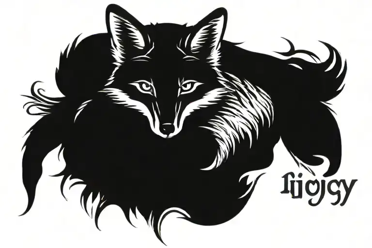 Fox text 'IGY6' us tattoo design idea