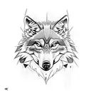 wolf eagle tattoo design idea