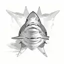 bull shark tattoo design idea