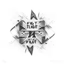 fight club tattoo design idea