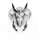taurus sign with 2005 tattoo design idea