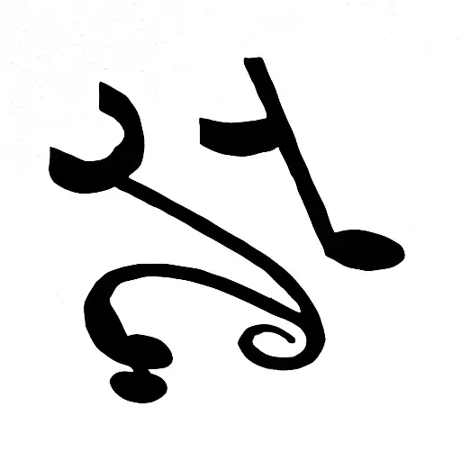 music notes representing me and my three children tattoo design idea