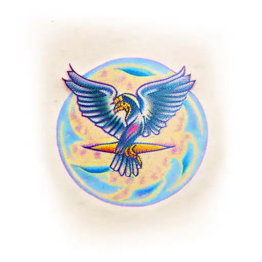 phoenix with semicolon  tattoo design idea