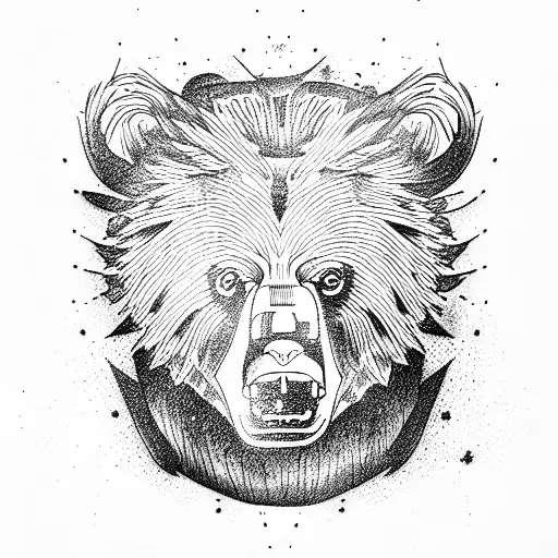 Bear Blood Agree tattoo design idea