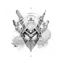 Destiny line tattoo design idea