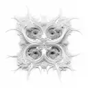 An intricate fractal pattern inspired by nature's beauty tattoo design idea