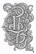 aiesha name in old english font  tattoo design idea