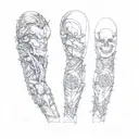 a tattoo on a sleeve tattoo design idea