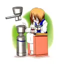 Measuring flask tattoo design idea