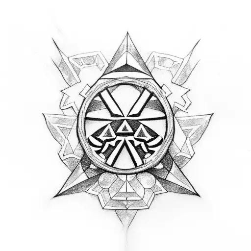 clover, 75, arrows, legend of zelda tattoo design idea