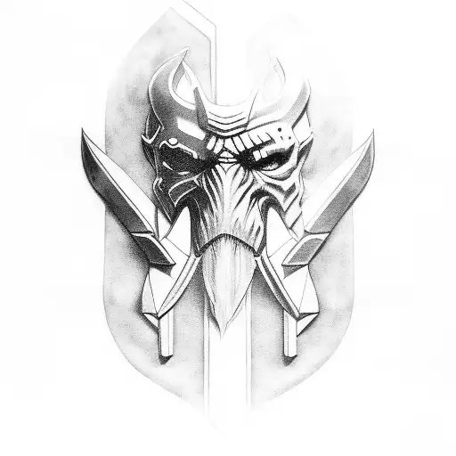 god of war Ragnarok leg sleeve tattoo design idea