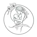 miscarriage pregnancy loss baby tattoo design idea