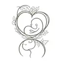 miscarriage pregnancy loss baby tattoo design idea