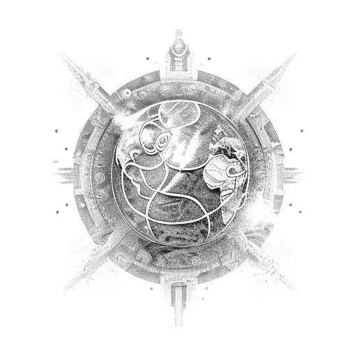 fire, air, water, earth  tattoo design idea