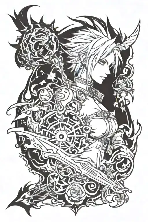 final fantasy tattoo design idea