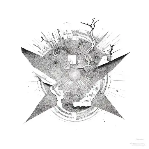 drug addiction kintsugi tattoo design idea