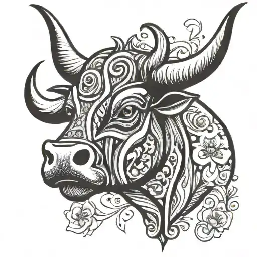 Picasso Spanish bull tattoo design idea