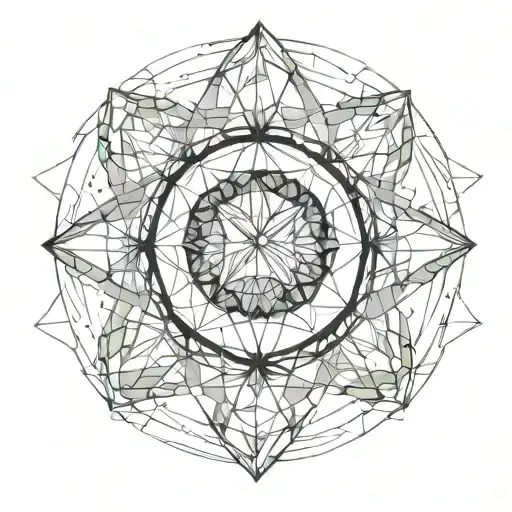 angel in the sphere tattoo design idea