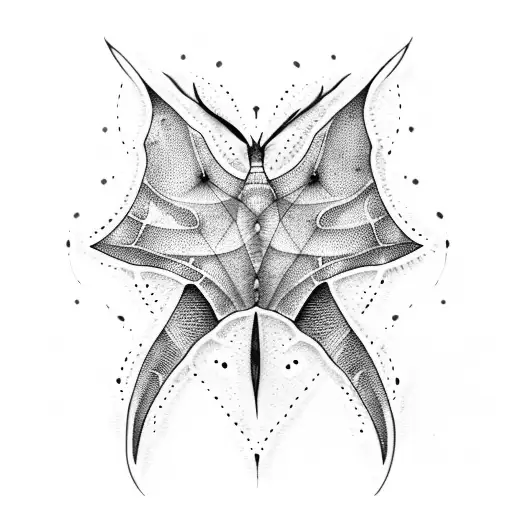 Manta- Ray spine tattoo tattoo design idea