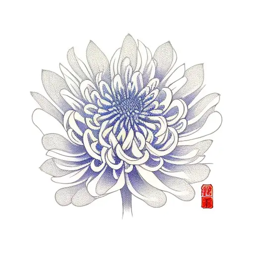 chrysanthemum  tattoo design idea