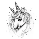 unicorn daughter laughter  tattoo design idea