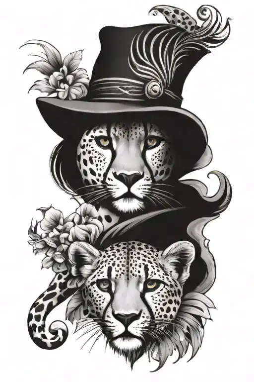 cheetah print, western, ohana, Malia, Kalani tattoo design idea