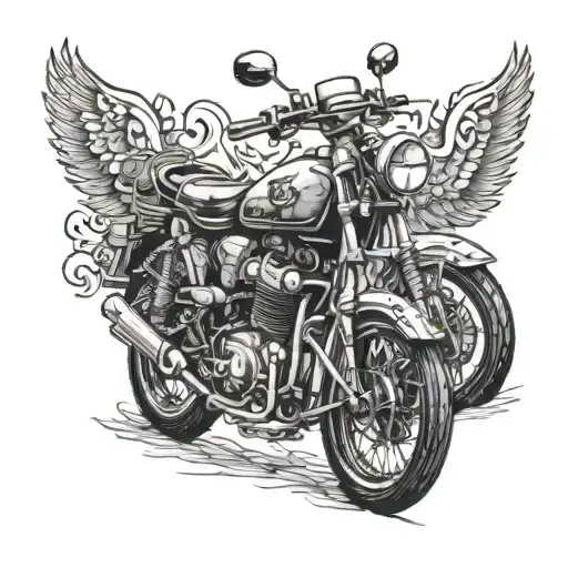 bikes, army, Hindu, traditional  tattoo design idea