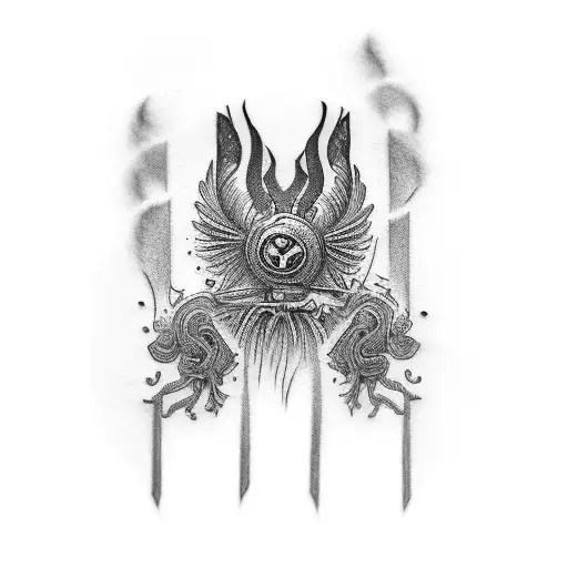 writen names Oscar and Otilia tattoo design idea