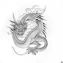 dragon china  tattoo design idea