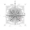 Icarus maze inspirede in La sagrada Famiglia tattoo design idea