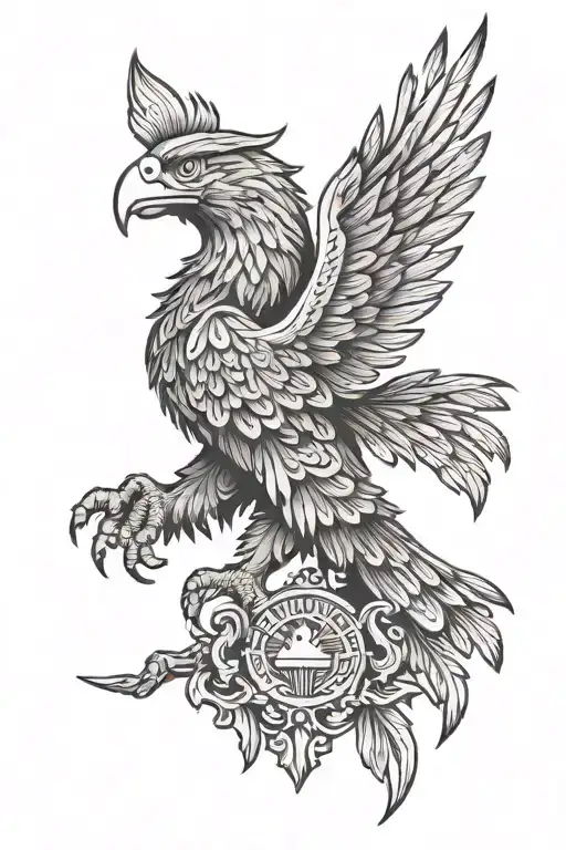Albanian eagle tattoo design idea