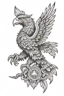 Albanian eagle tattoo design idea
