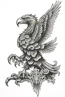 Albanian eagle tattoo design idea
