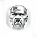 Cyborg Vladimir Lenin tattoo design idea